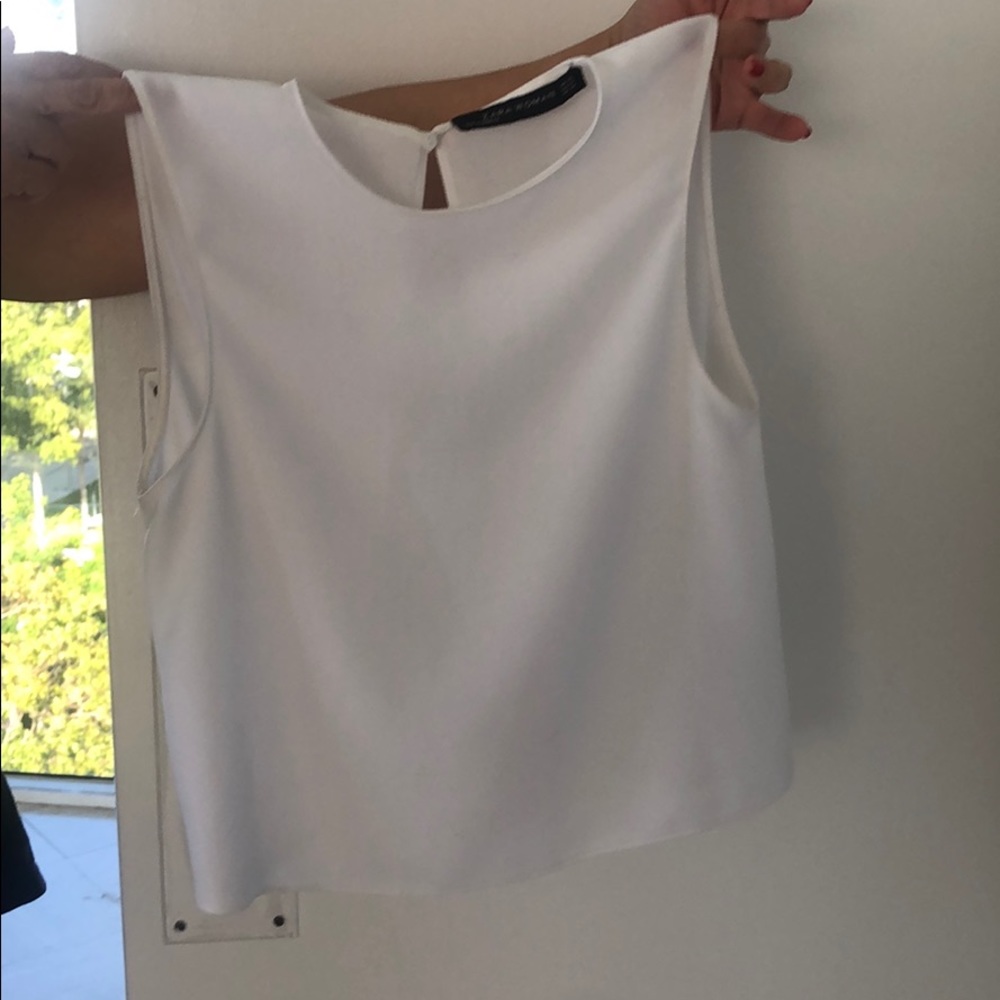 Zara top with open back